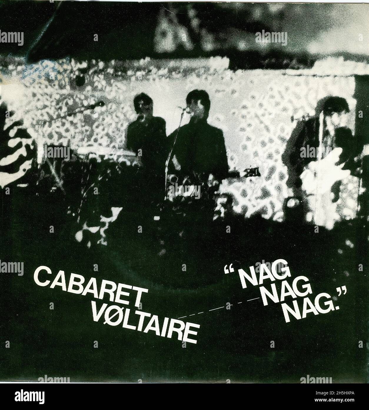 Couverture de disque unique vintage - Cabaret Voltaire - Nag Nag - UK - 1979 Banque D'Images