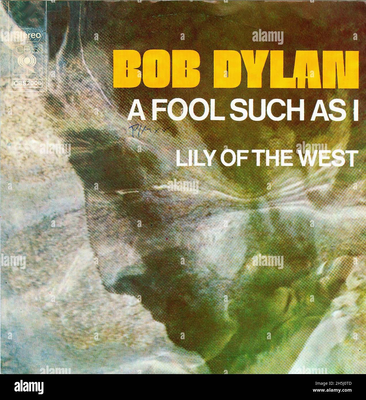Couverture de disque unique vintage - Dylan, Bob - Un Fool tel que I - D - 1973 Banque D'Images