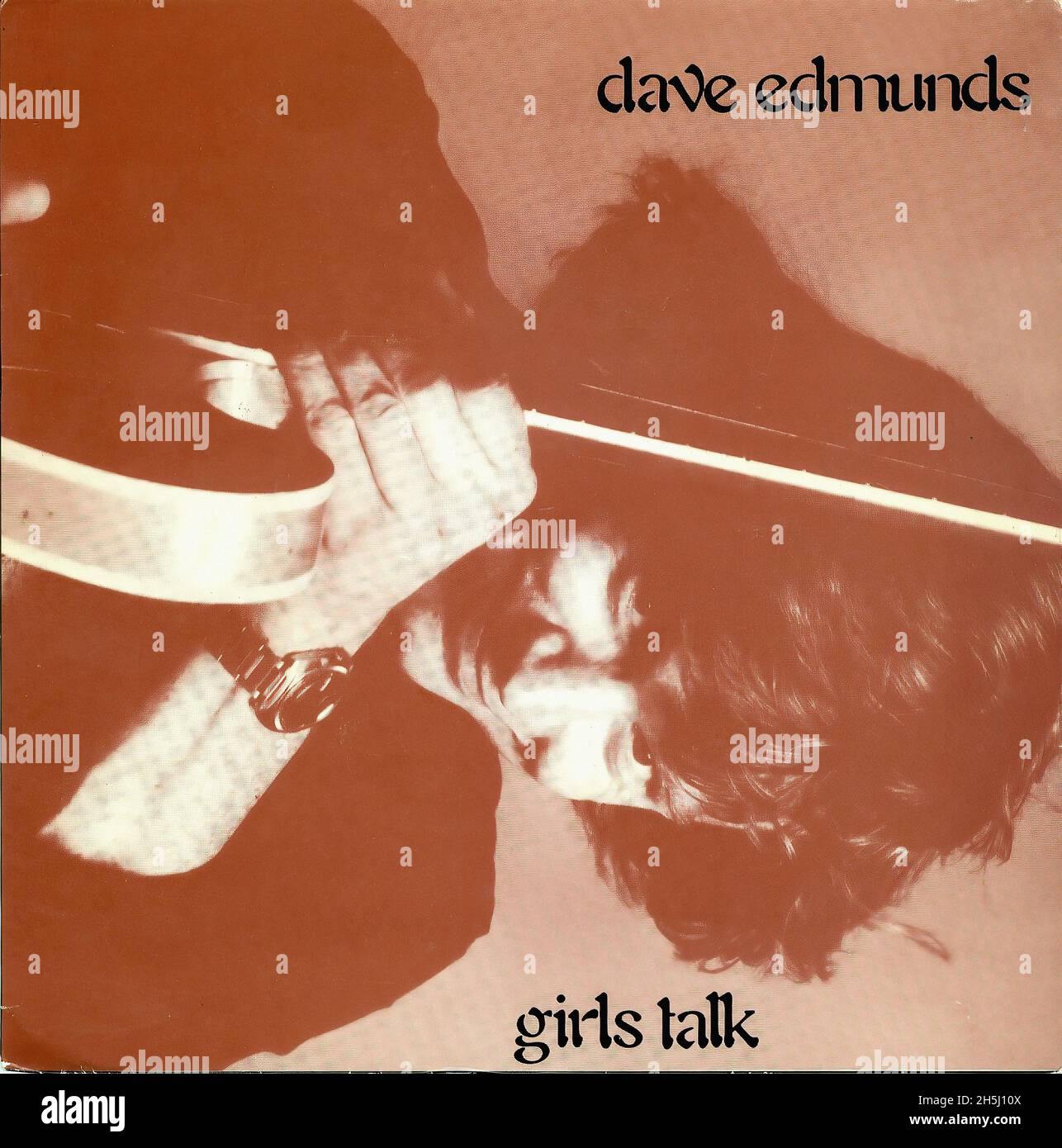 Couverture de disque unique vintage - Edmunds, Dave - Girls Talk - UK- 1979 Banque D'Images