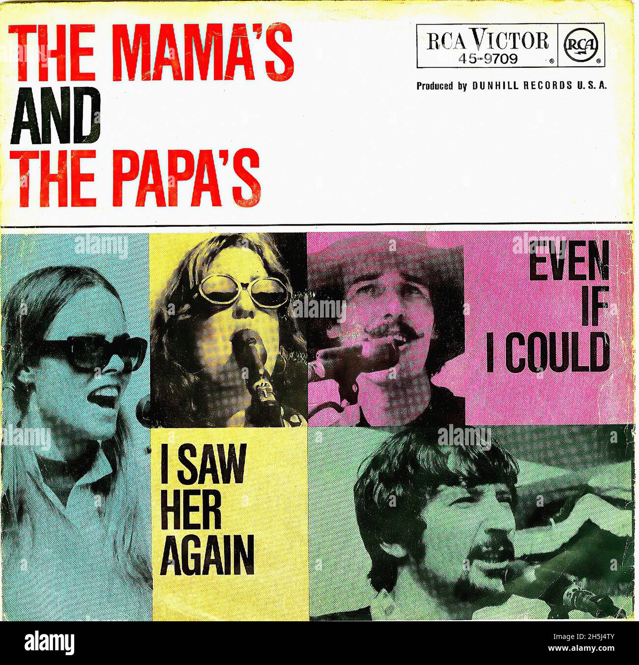 Couverture d'un seul disque vintage - Mamas, The & The Papas - Je l'ai  revoyée - D - 1966 01 Photo Stock - Alamy