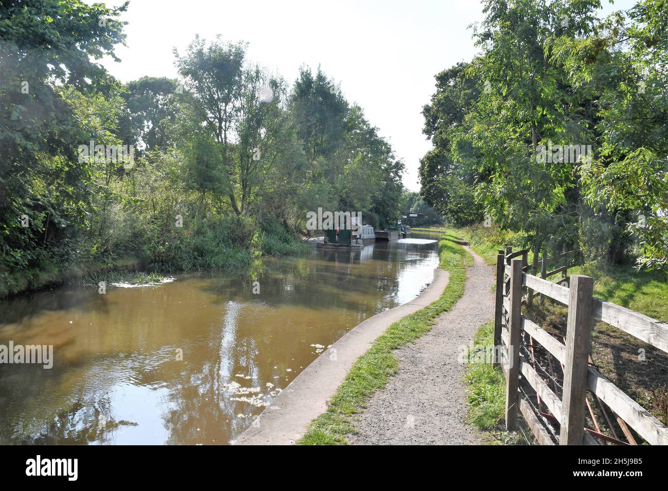 Des vacances sur le canal de Shropshire Union. Banque D'Images