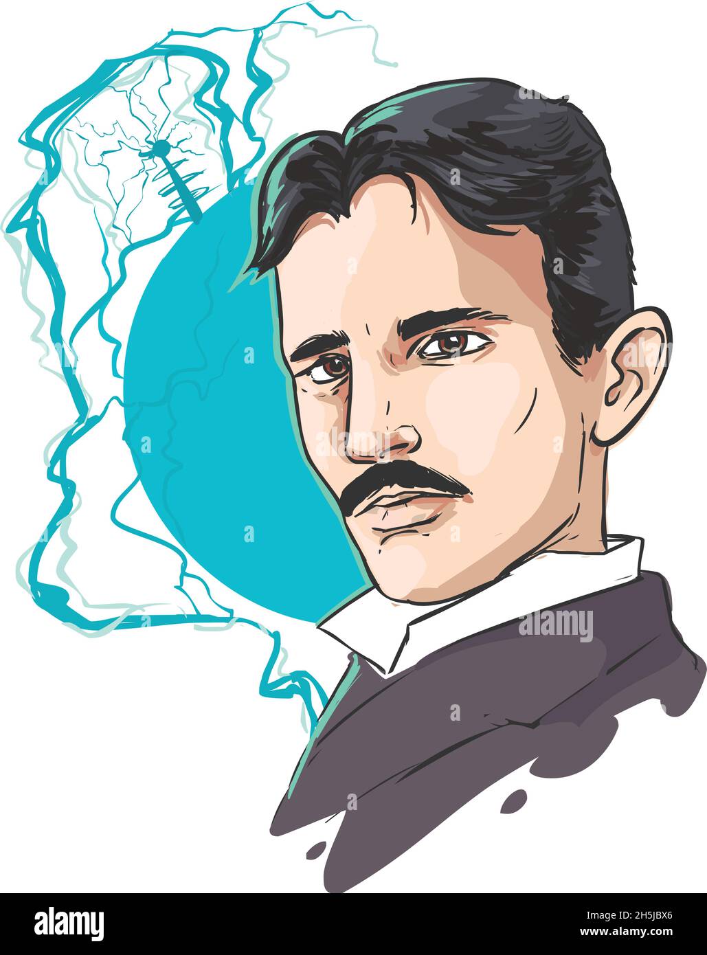 Nikola Tesla Banque Dimages Vectorielles - Alamy