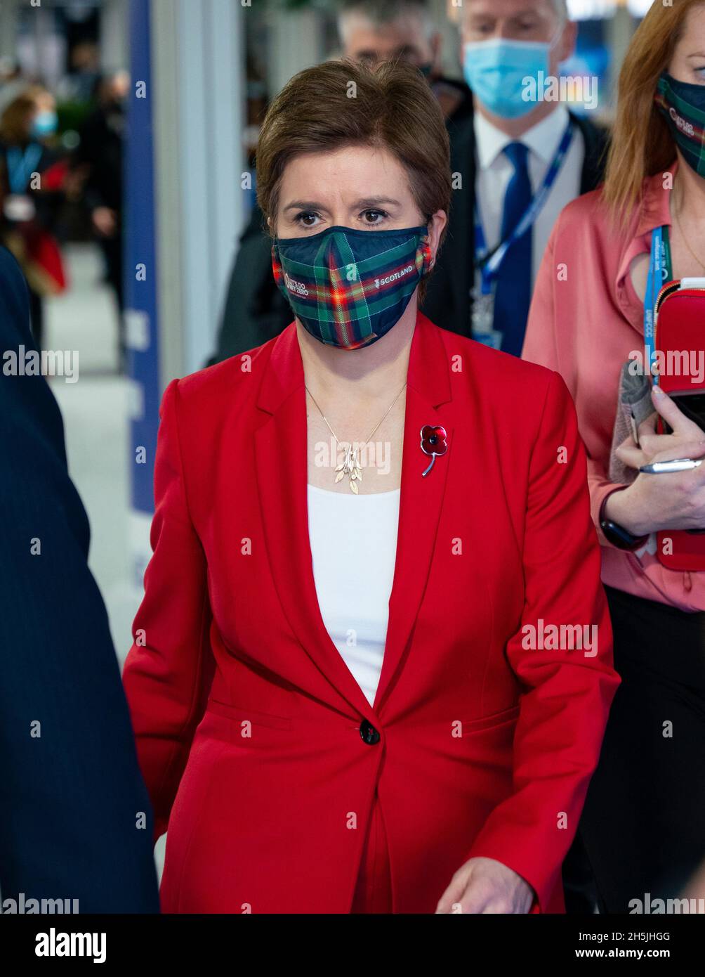 Glasgow, Écosse, Royaume-Uni.10 novembre 2021.Le 11 e jour du sommet sur le climat et le Premier ministre d'Écosse, Nicola Sturgeon, assiste aux réunions .Iain Masterton/Alay Live News. Banque D'Images