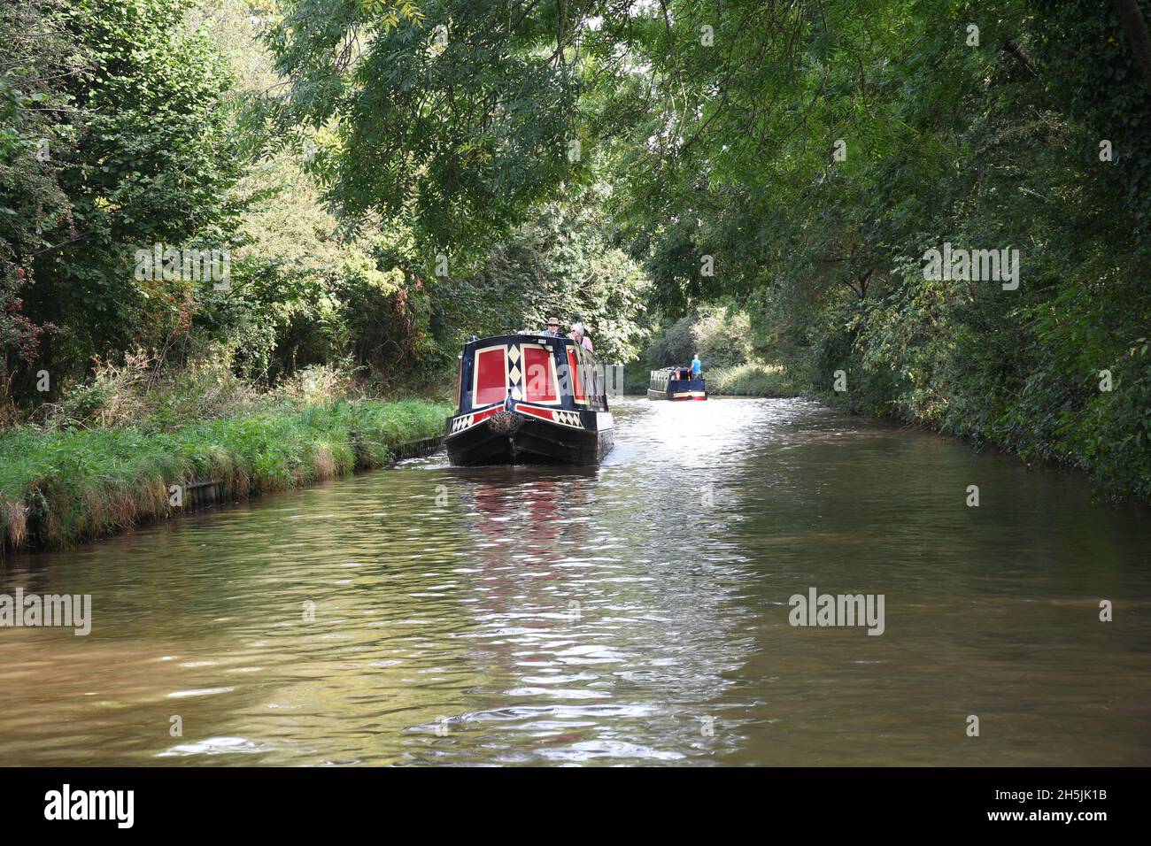 Vacances en bateau sur le canal de Shropshire Union Banque D'Images