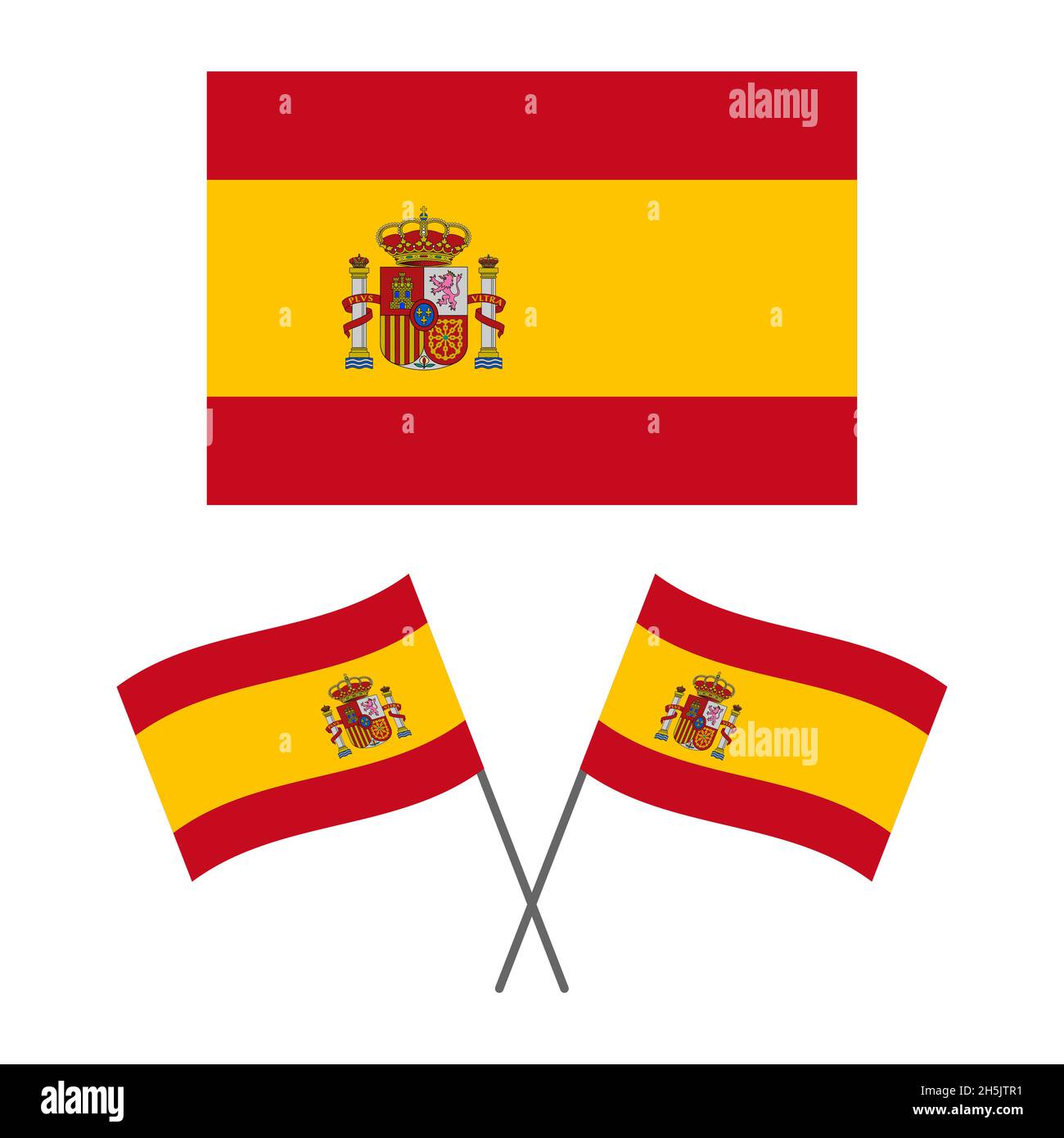 Drapeau Espagnol Ondul Drapeau De L Espagne Illustration Du Stock drapeau-espagnol-ondul-drapeau-de-l-espagne-illustration-du-stock