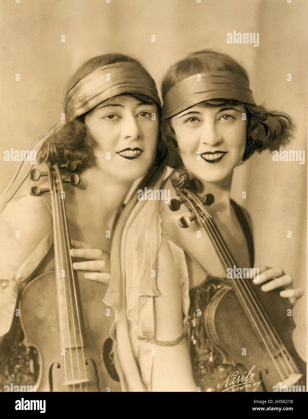 The Beasley Twins - Vaudeville Performers Banque D'Images
