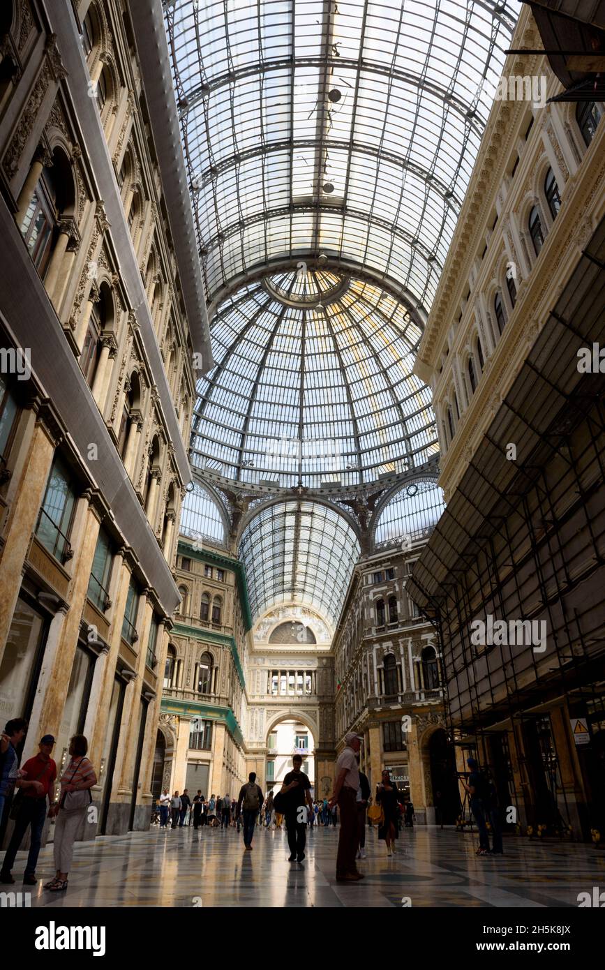 Naples.Naples.03.05.2018.La Galleria Umberto I, une galerie marchande construite à Naples entre 1887 et 1890 Banque D'Images