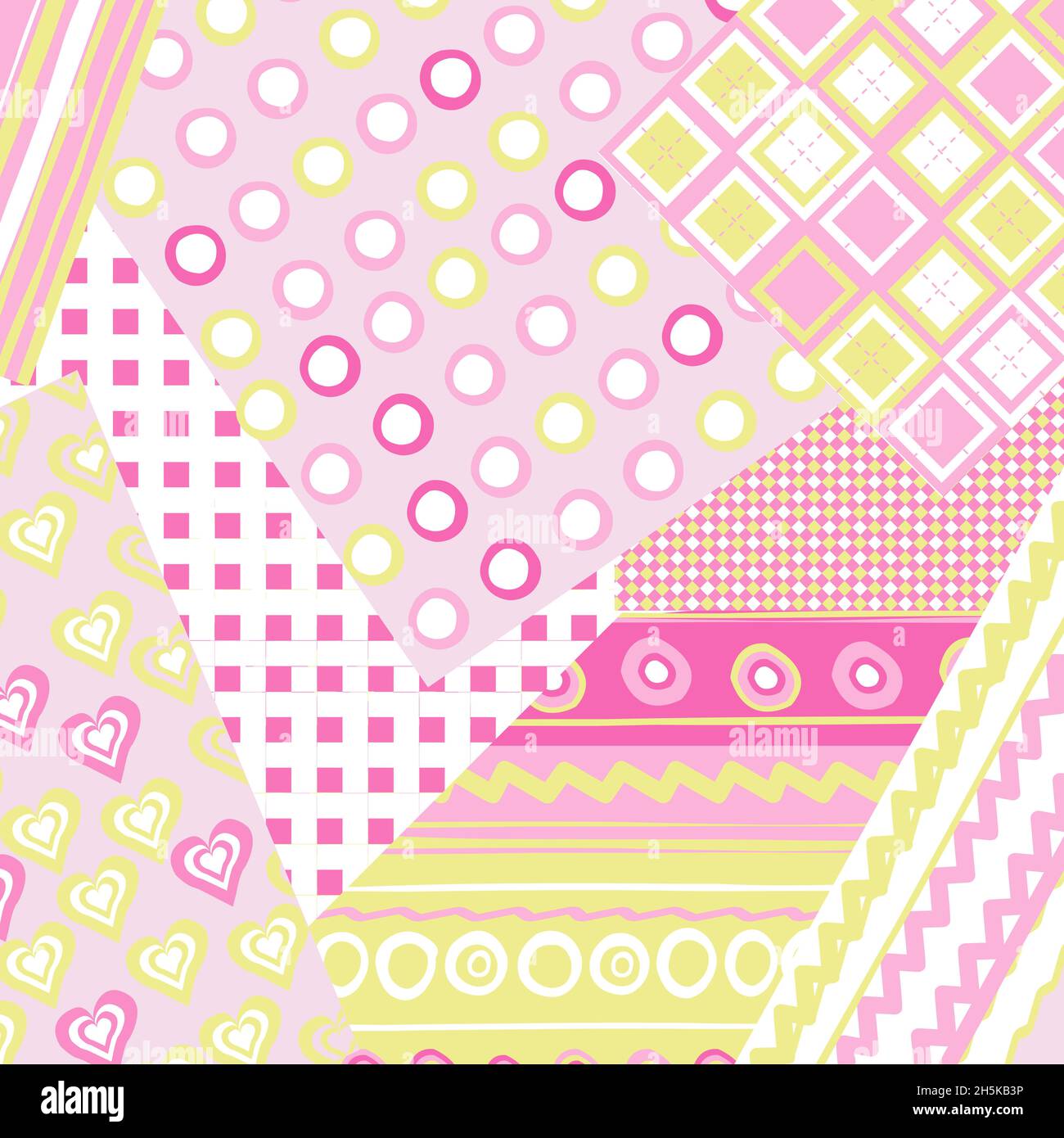 Couverture Patchwork Pour Bebe Fille Photo Stock Alamy