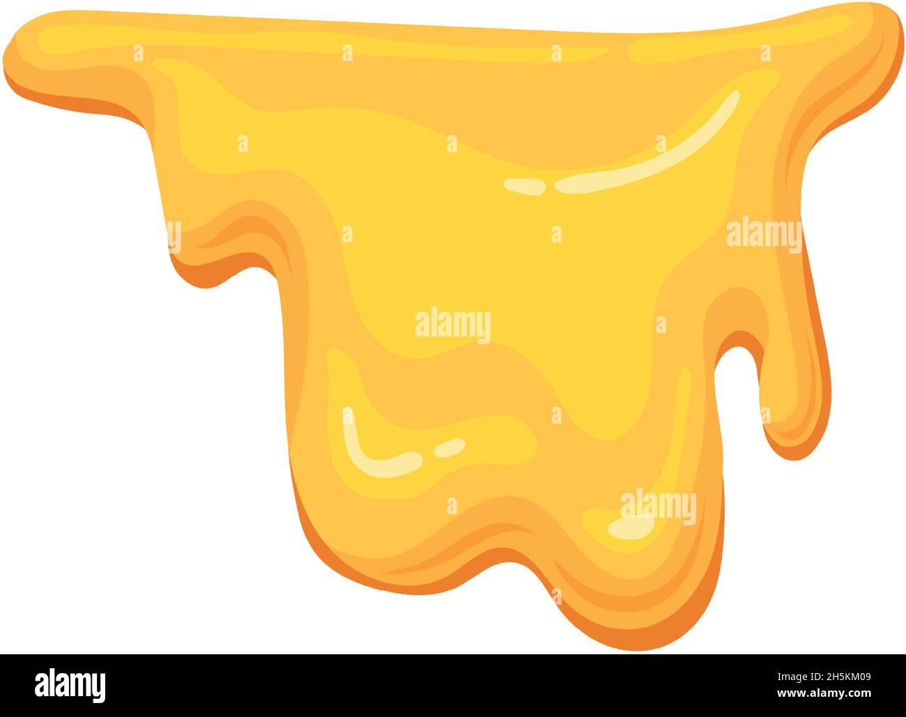 Miel dense et fluide.Extrait d'huile d'olive, illustration vectorielle isolée sur fond blanc Illustration de Vecteur