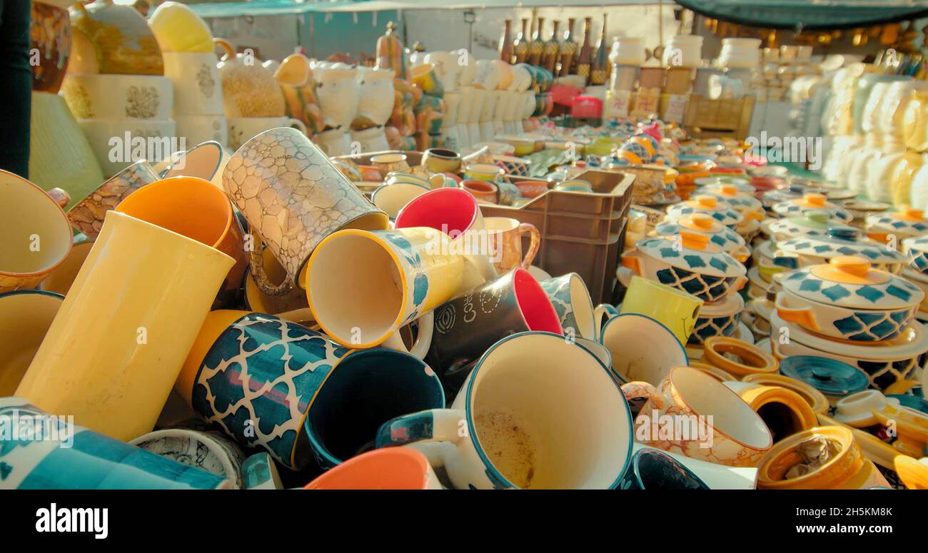 Une photo d'un stock de poterie Banque D'Images