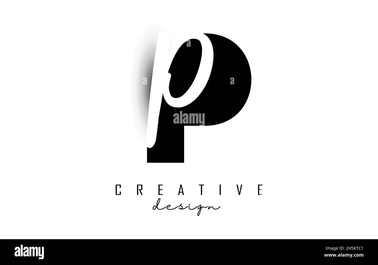 Lettres PP logo avec un design minimaliste.Lettres P et P avec typographie géométrique et manuscrite.Illustration vectorielle créative avec lettres. Illustration de Vecteur