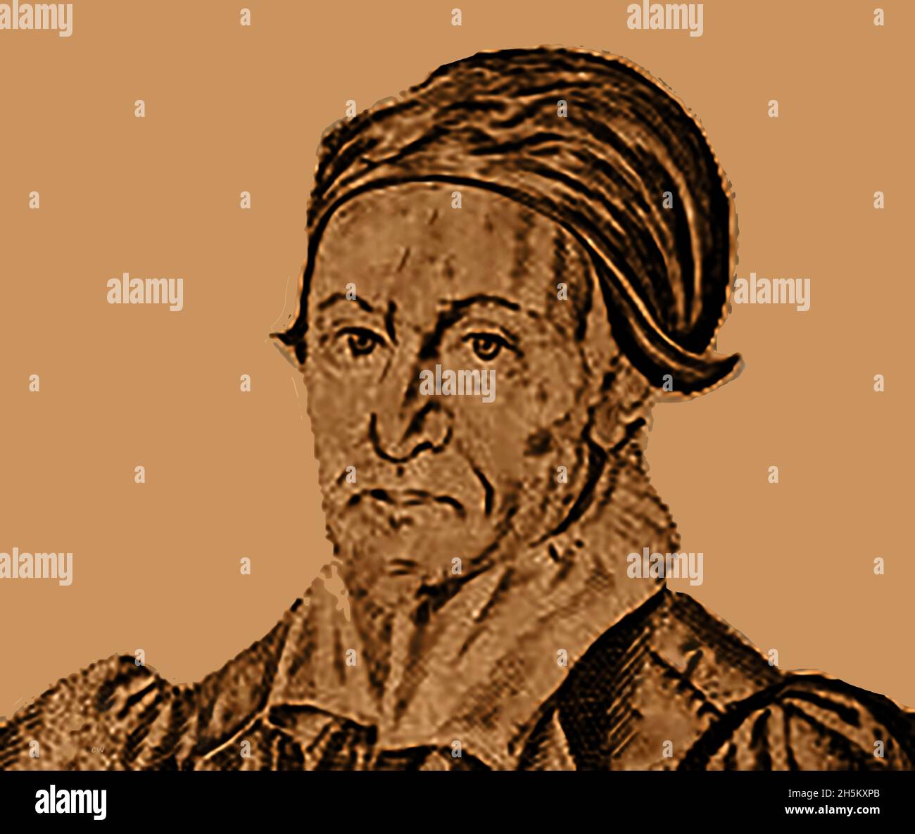 Un portrait de 1648 du juge David Jenkins (1582-1663) , un Royaliste pendant la guerre civile anglaise et avocat qui a été mis en prison après avoir été capturé par les parlementaires en décembre 1645 .De Hereford, il se retrouve emprisonné dans la Tour de Londres, la prison de Newgate, Wallingford, puis au château de Windsor.Jenkins fut finalement libéré en 1657 avant la restauration de la monarchie, après une exécution étroite manquante. Banque D'Images