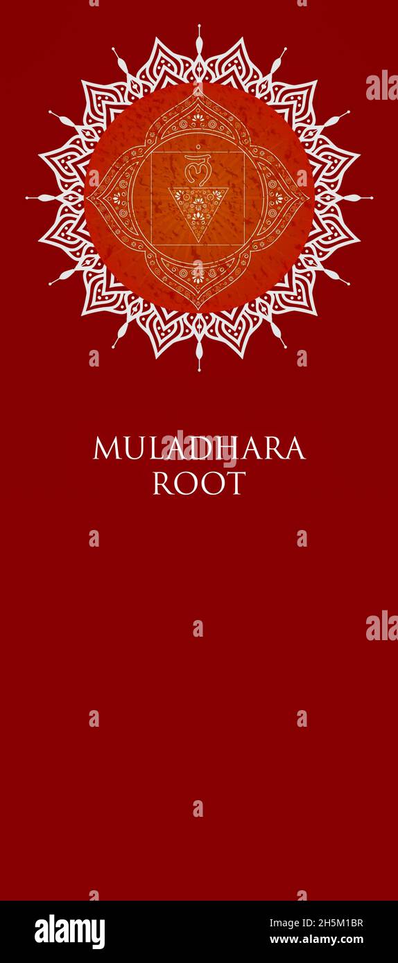 Collection de symboles chakras isolée sur fond de couleur Banque D'Images