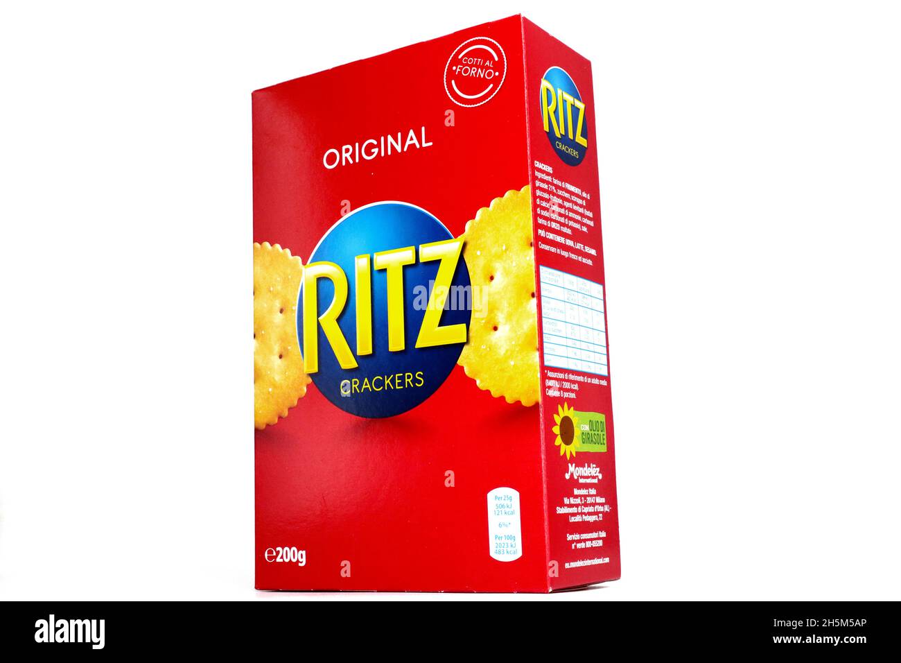 BISCUITS Ritz.Ritz est une marque introduite par Nabisco en 1934 et détenue par Mondelez International Banque D'Images