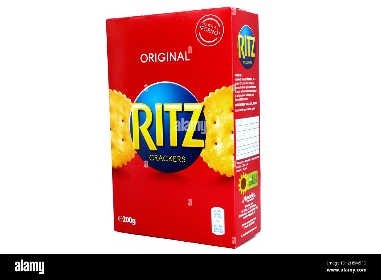 BISCUITS Ritz.Ritz est une marque introduite par Nabisco en 1934 et détenue par Mondelez International Banque D'Images