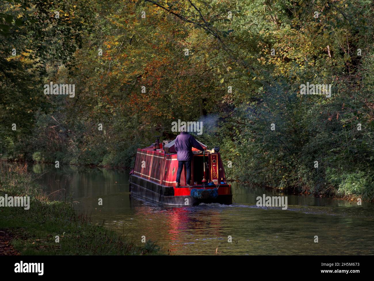 baignoire sur le canal de kennett et avon Banque D'Images