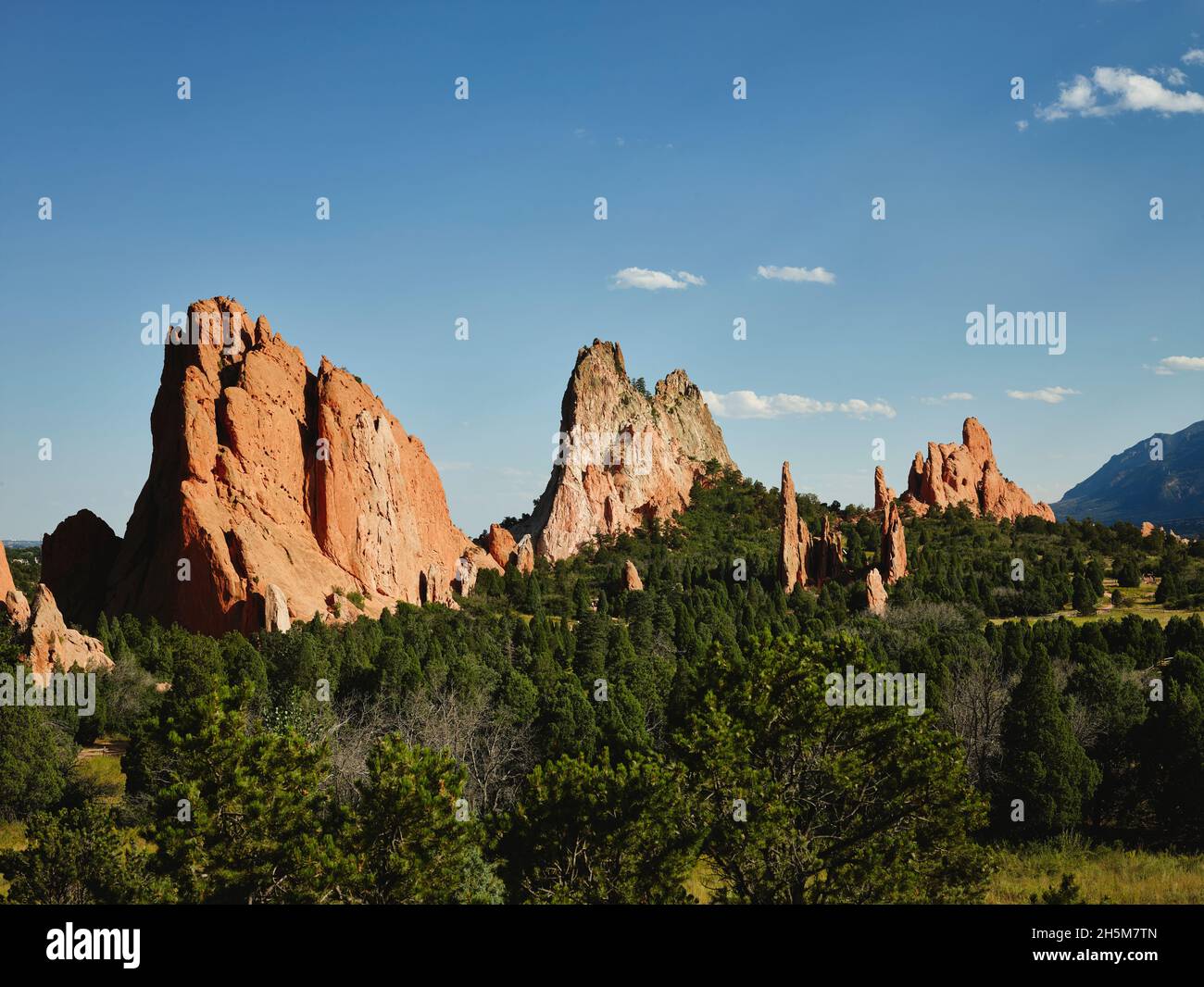 The Garden of the Gods, un parc public à Colorado Springs, Colorado USA - image originale de Carol M. Highsmith's America, Library of Congress collec Banque D'Images