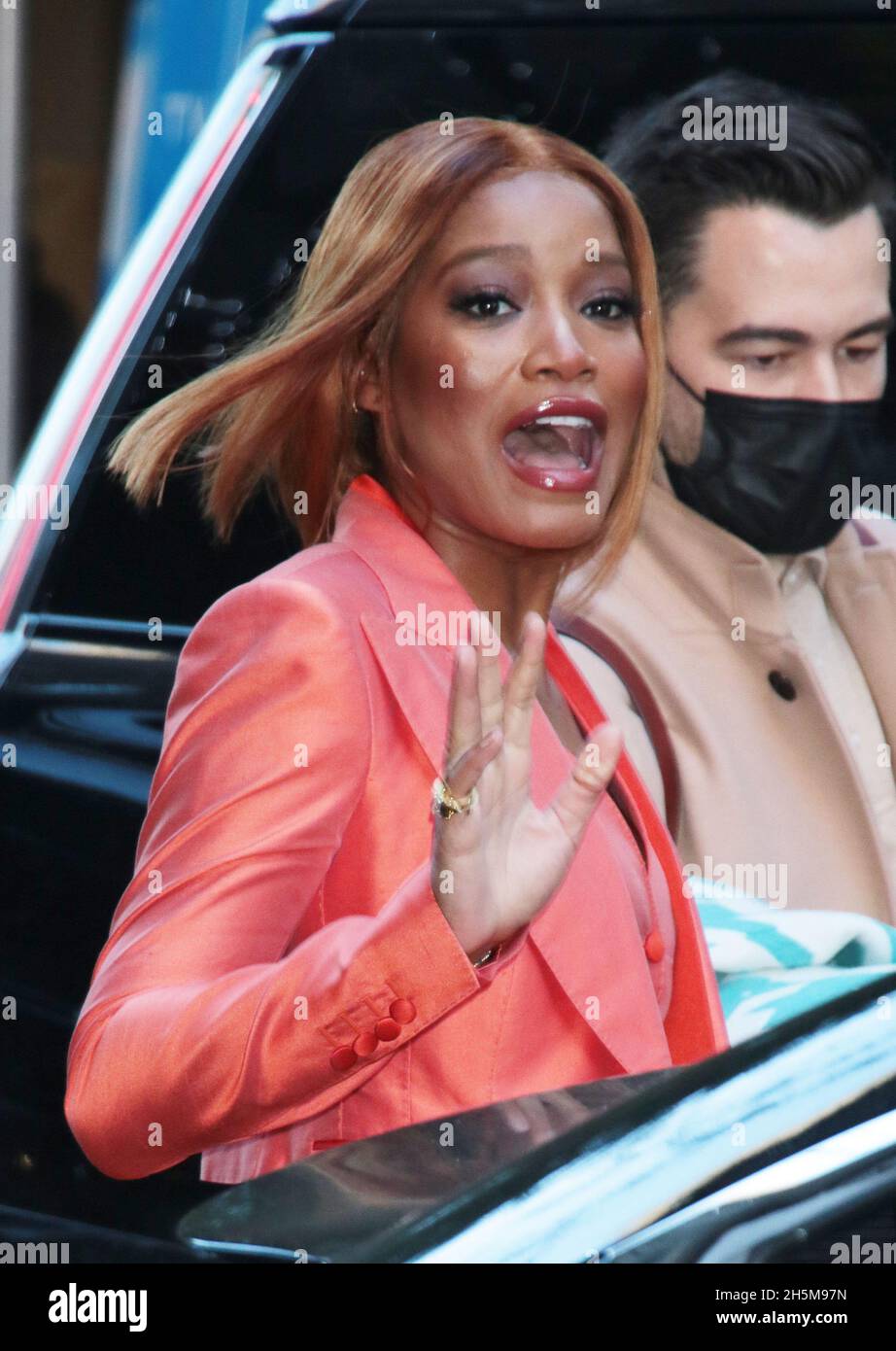 New York, NY, États-Unis.10 novembre 2021.Keke Palmer a été vue aux studios ABC pour une apparition sur la vue faisant la promotion de son nouveau livre 'Soutilt Belle insultes' le 10 novembre 2021 à New York.Crédit : RW/Media Punch/Alamy Live News Banque D'Images