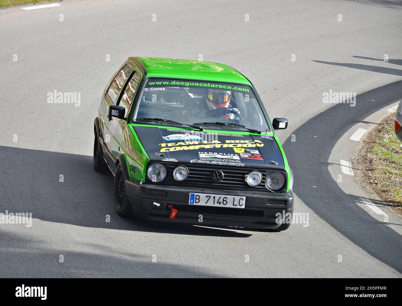 Daniel Correa Montilla-Volkswagen Golf GTI dans le Subiba al Coll del Pollatre-2019 du Championnat de course automobile de Catalogne Mountain Banque D'Images