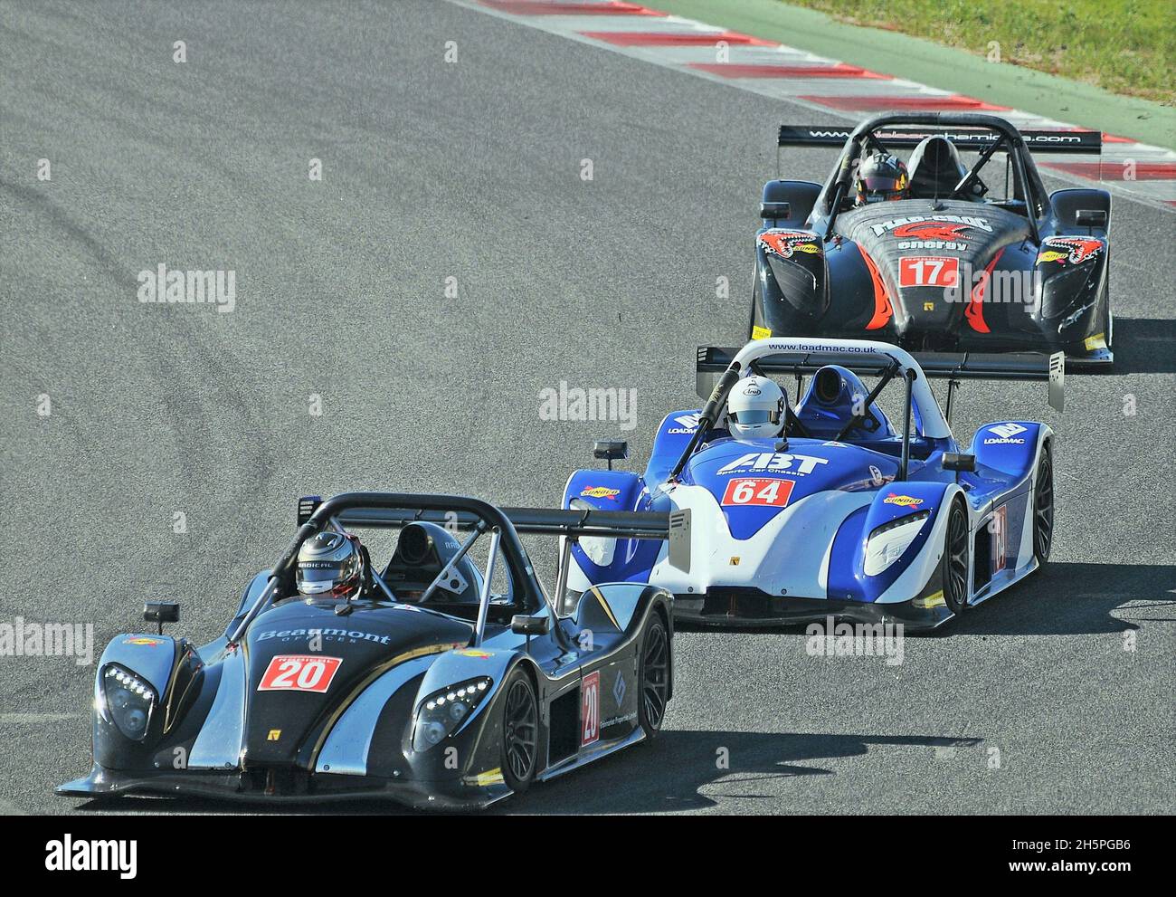 Course automobile européenne radicale sur le circuit Barcelone Catalunya, Barcelone, Catalogne, Espagne Banque D'Images