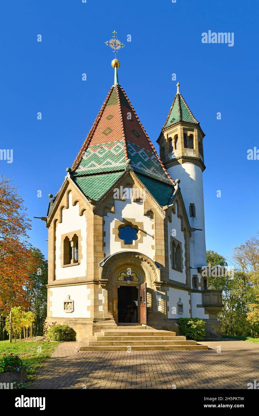 Malsch, Allemagne - octobre 2021 : chapelle de pèlerinage 'Wallfahrtskapelle Letzenberg', également appelée chapelle 'Sorrows de Marie', Banque D'Images