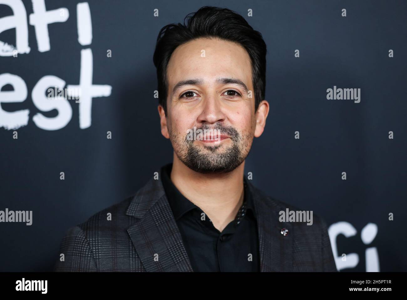 HOLLYWOOD, LOS ANGELES, CALIFORNIE, Etats-Unis - NOVEMBRE 10: L'acteur Lin-Manuel Miranda arrive au Fest 2021 de l'AFI - soirée d'ouverture Gala première de Netflix 'tick, tick…BOOM!'Tenue au TCL Chinese Theatre IMAX le 10 novembre 2021 à Hollywood, Los Angeles, Californie, États-Unis.(Photo de Xavier Collin/image Press Agency) Banque D'Images