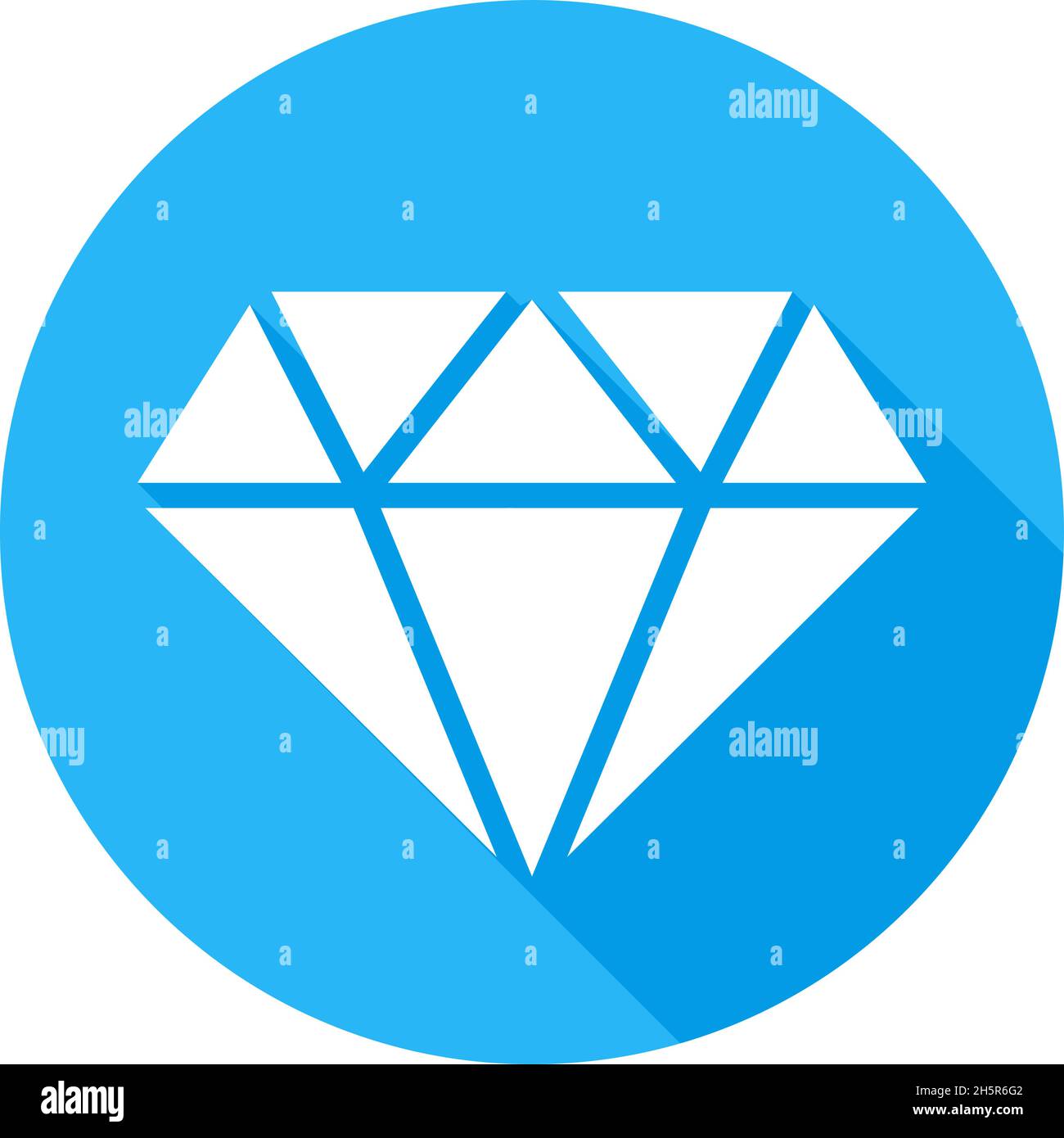 losange en forme de cercle bleu de style plat, illustration vectorielle Illustration de Vecteur