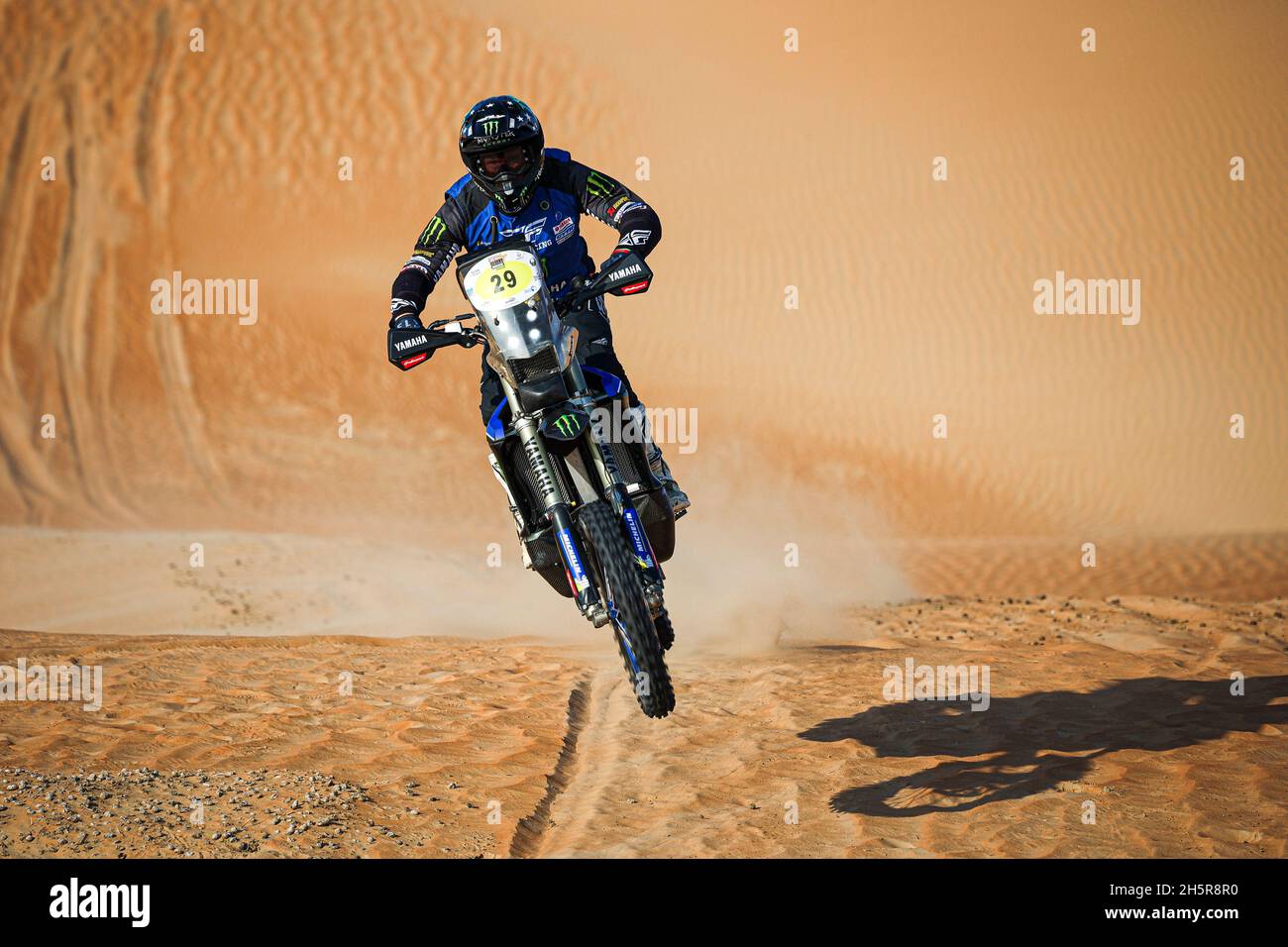 Abu Dhabi, Émirats arabes Unis.11 novembre 2021.29 Short Andrew (usa), Monster Energy Yamaha Rally Official Team, Yamaha WR450 F01 Rally, action lors de la phase 5 circuit Yas Marina du Desert Challenge d'Abu Dhabi 2021 à Abu Dhabi, Émirats arabes Unis le 10 novembre 2021 - photo Julien Delfosse/DPPI crédit: DPPI Media/Alay Live News Banque D'Images