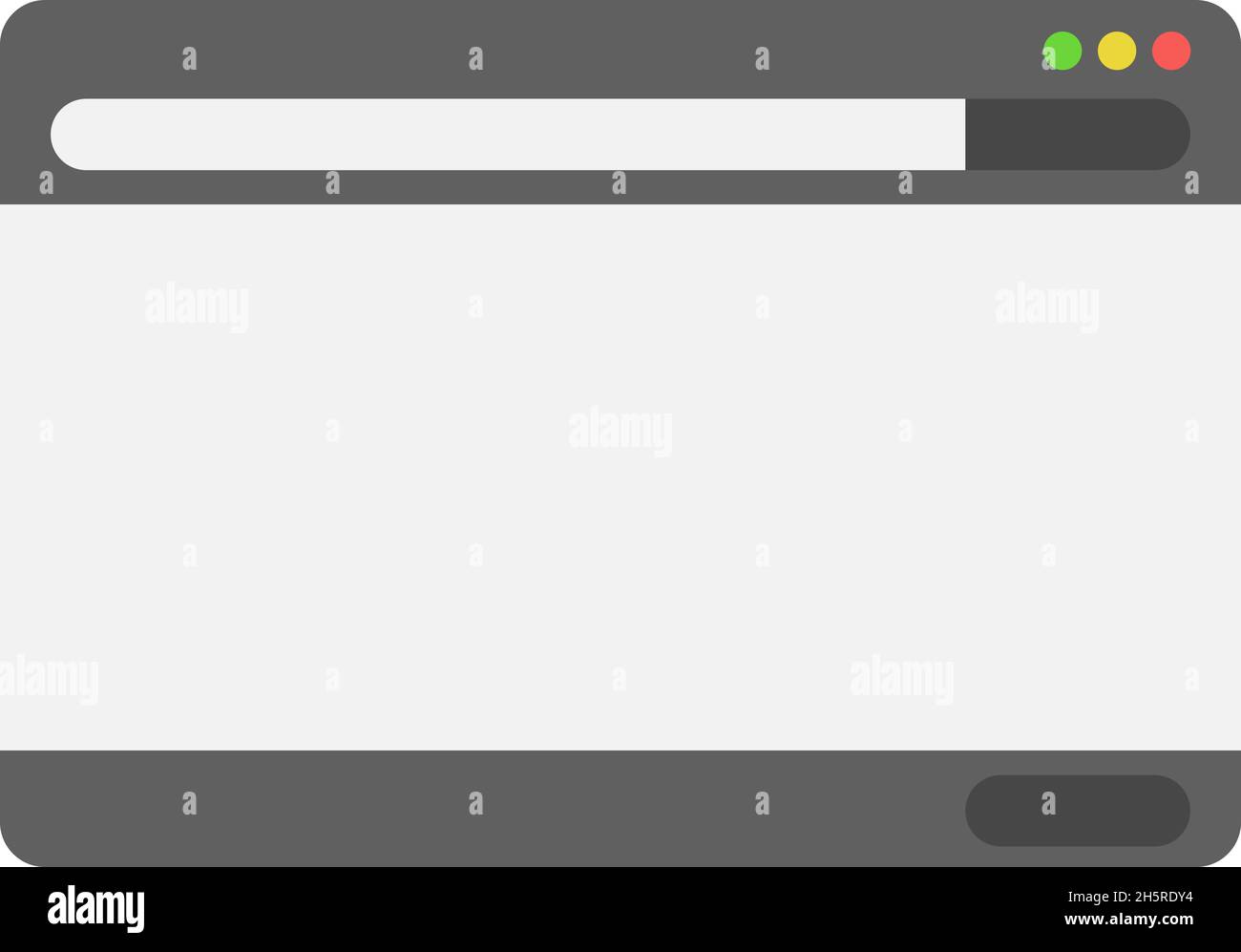 Interface de messagerie.Maquette de boîte blanche.Illustration vectorielle de modèle en style plat. Illustration de Vecteur