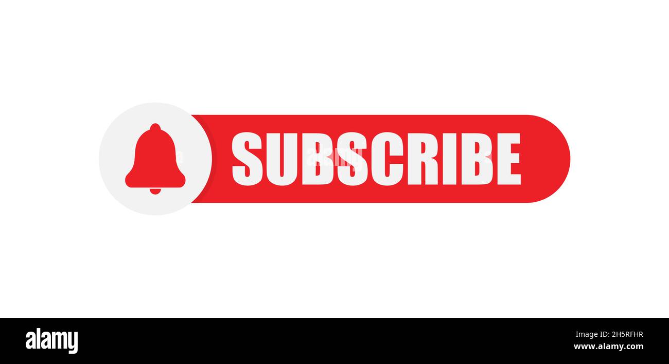 Bouton s'abonner.Illustration vectorielle isolée.Illustration du logo.Elément Web. Illustration de Vecteur