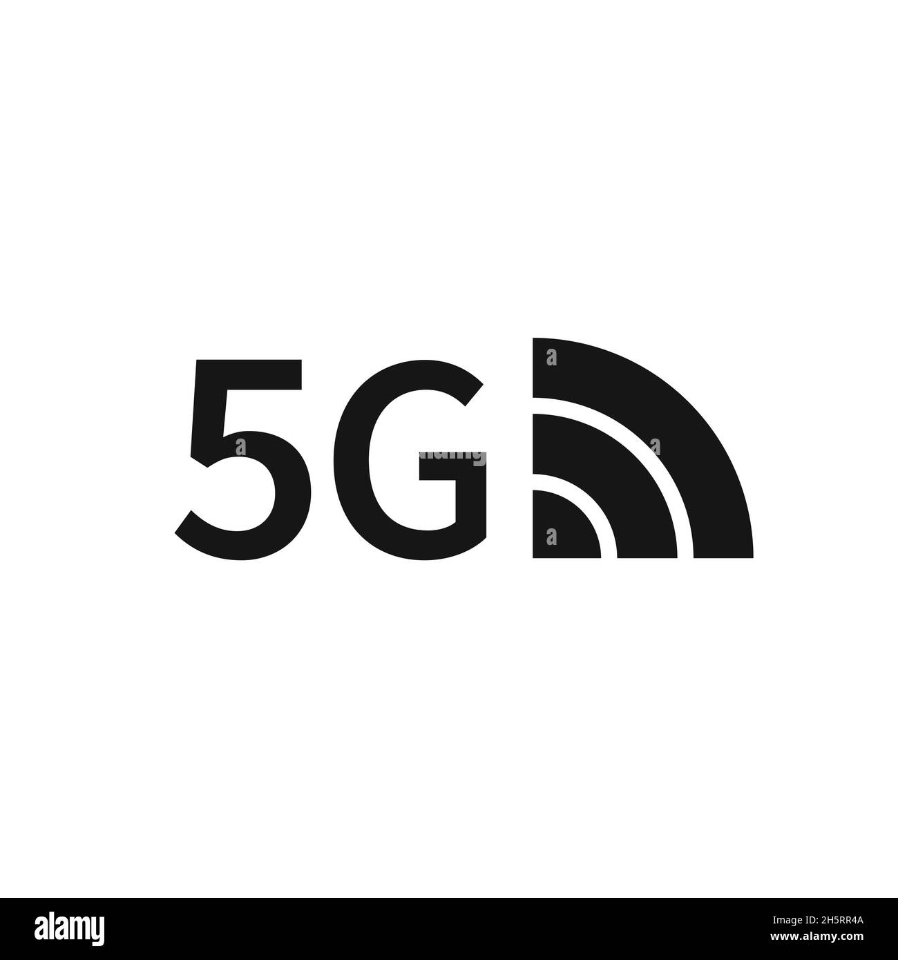 technologie internet icon 5g.Illustration vectorielle isolée de style plat Illustration de Vecteur