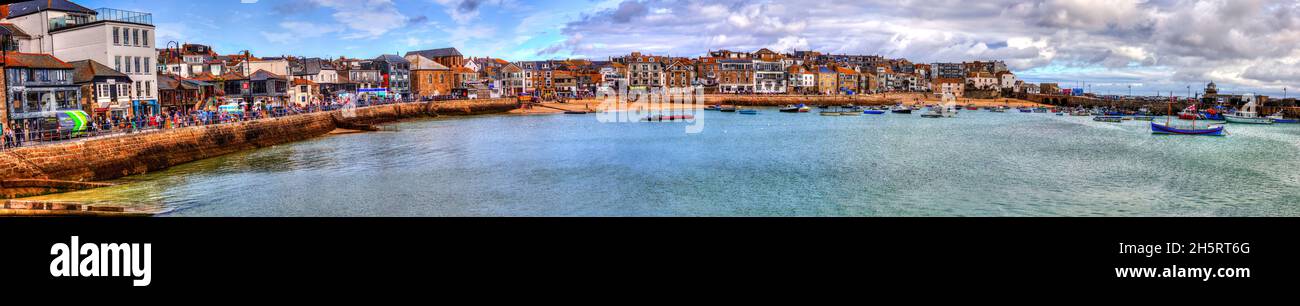 St Ives Cornwall, Royaume-Uni, Angleterre, port de St Ives, St Ives,Port de St Ives, Cornwall, vacances, destination, port,port, mer, bord de mer, ville de St Ives, Banque D'Images