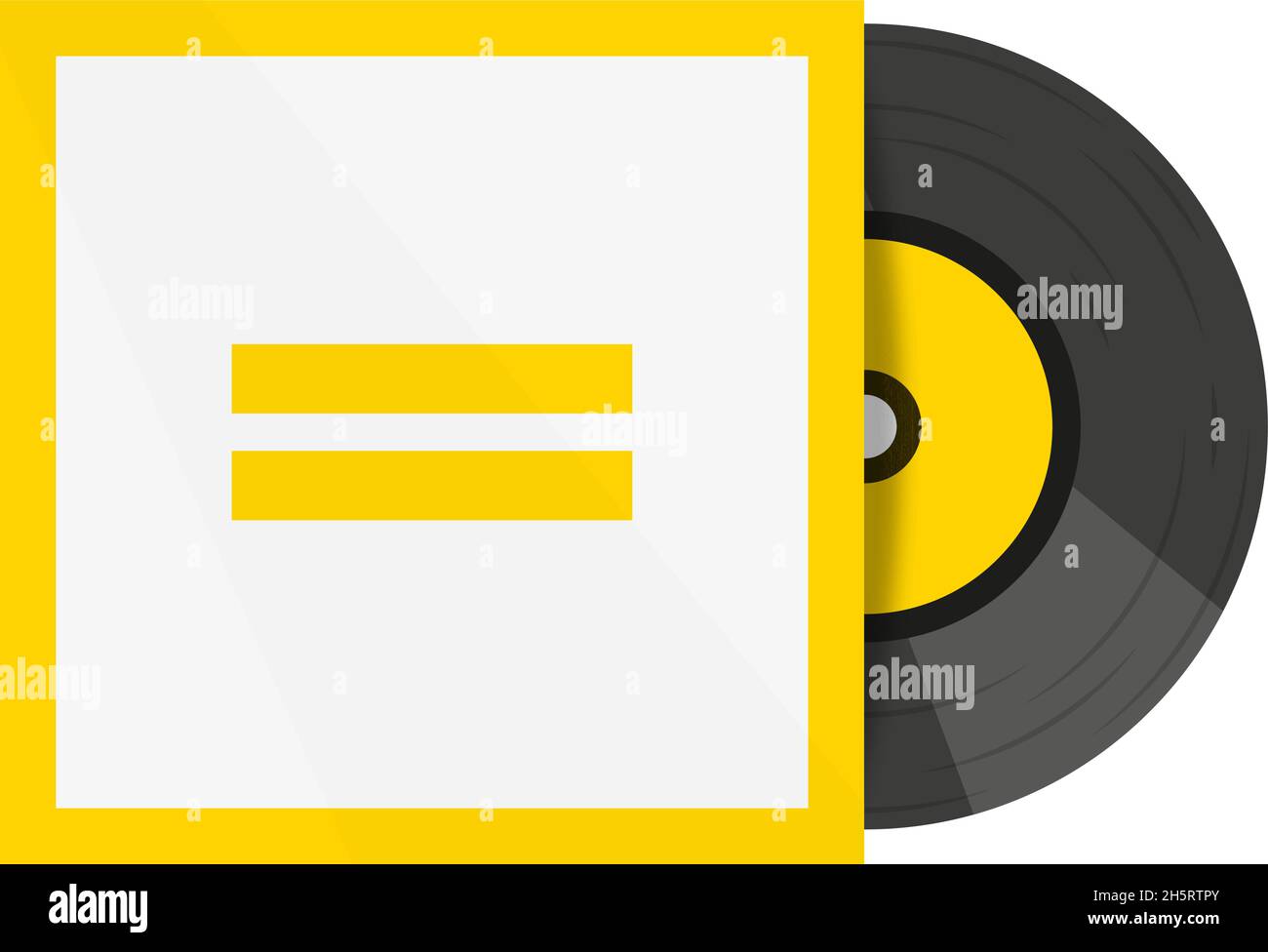Illustration rétro de l'écran plat en vinyle.Maquette de taille basse.Conception vectorielle Illustration de Vecteur