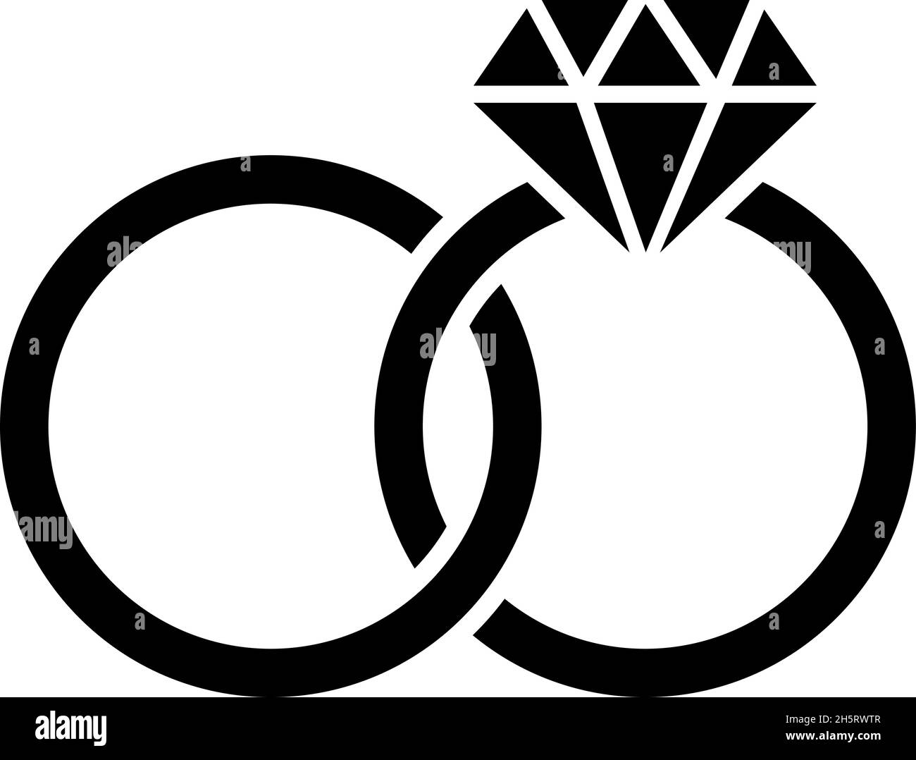 Icône de l'anneau de mariage dans un style plat.Concept de mariage, lié entre deux anneaux avec le diamant.Illustration vectorielle isolée Illustration de Vecteur Icône de l'anneau de mariage dans un style plat.Concept de mariage, lié entre deux anneaux avec le diamant.Illustration vectorielle isolée Illustration de Vecteur