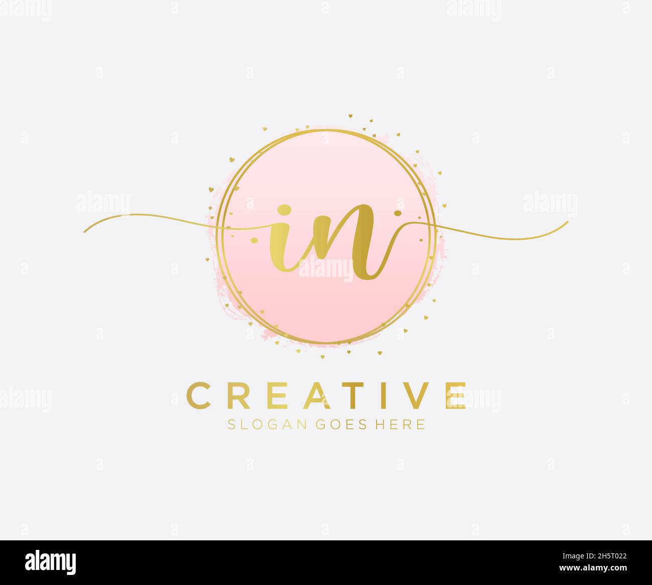 LOGO féminin.Utilisable pour les logos nature, salon, Spa, cosmétique et Beauté.Elément de modèle de logo Flat Vector. Illustration de Vecteur