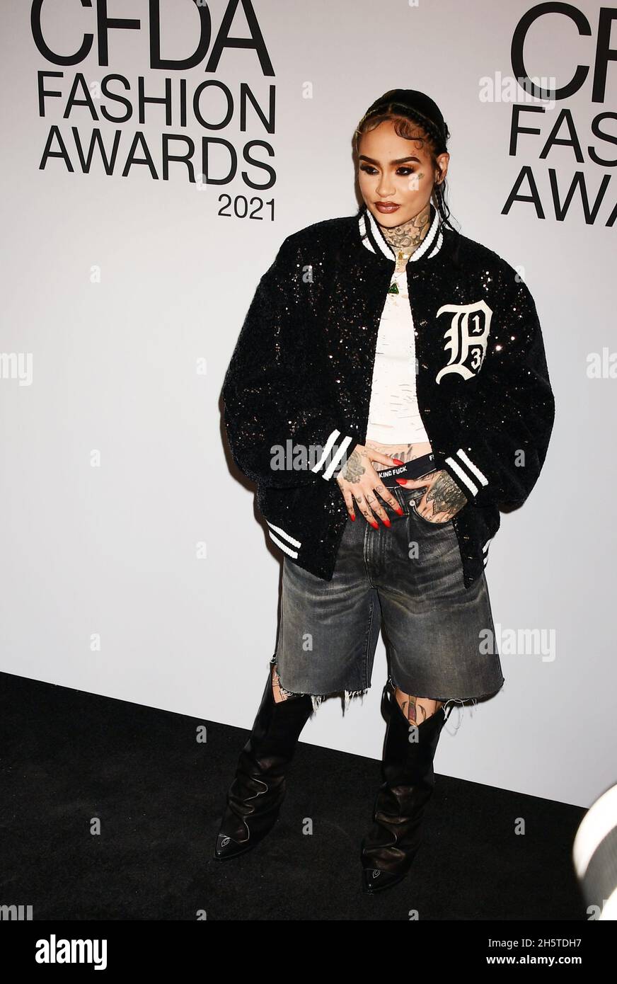 New York, États-Unis, 10 novembre 2021 photo Kehlani assiste aux Prix de mode 2021 de la CFDA, qui se tiennent au Pool and Grill Restaurant Credit: Jennifer Graylock/Alay Live News Banque D'Images