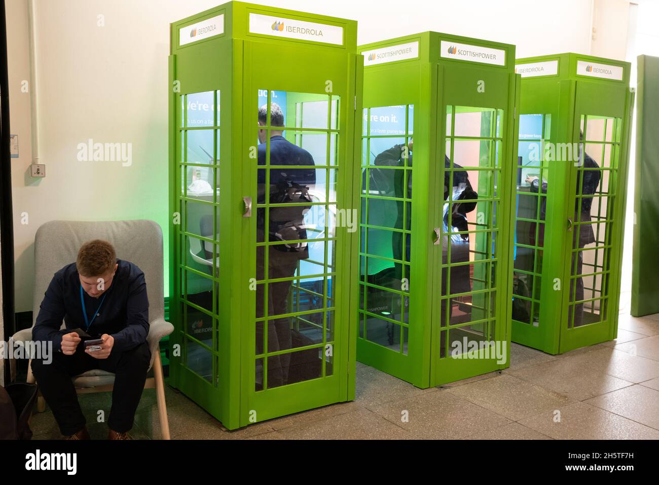 Glasgow, Écosse, Royaume-Uni.Intérieurs de la Conférence des Nations Unies sur les changements climatiques COP26, qui se tiendra à Glasgow, en Écosse, le 11 novembre 2021.Photo: Jeremy Sutton-Hibbert/ Alamy Live News. Banque D'Images