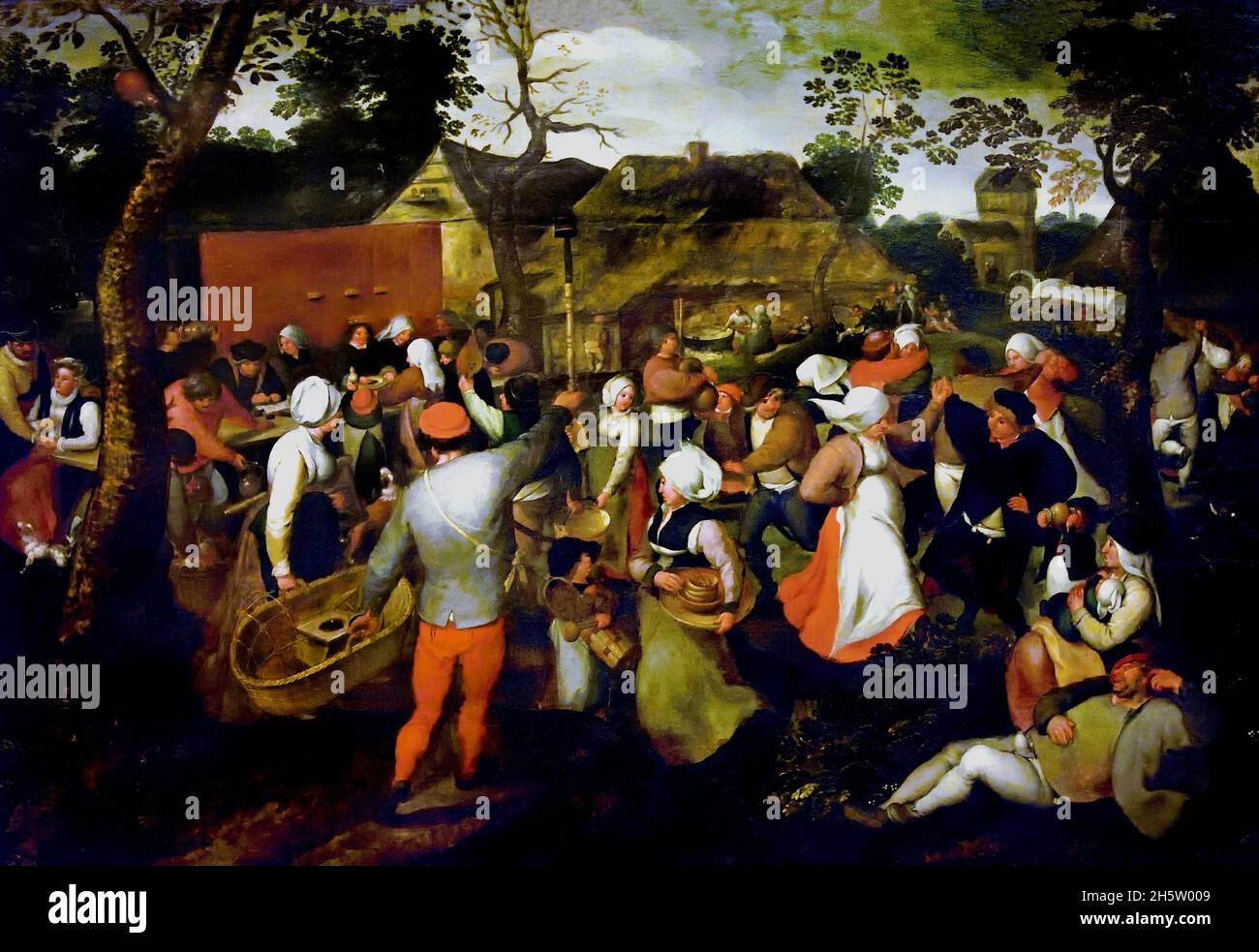 Mariage paysan 1570 Pieter Brueghel le jeune 1564 - 1638 Anvers Belgique flamande Banque D'Images