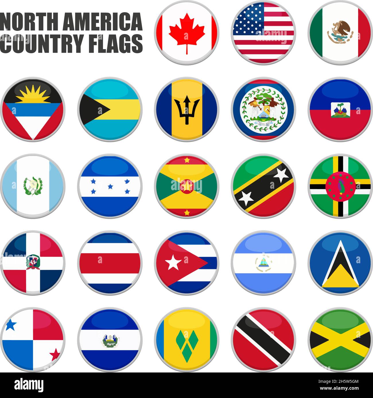Tous les drapeaux de pays amerique Banque de photographies et d’images ...
