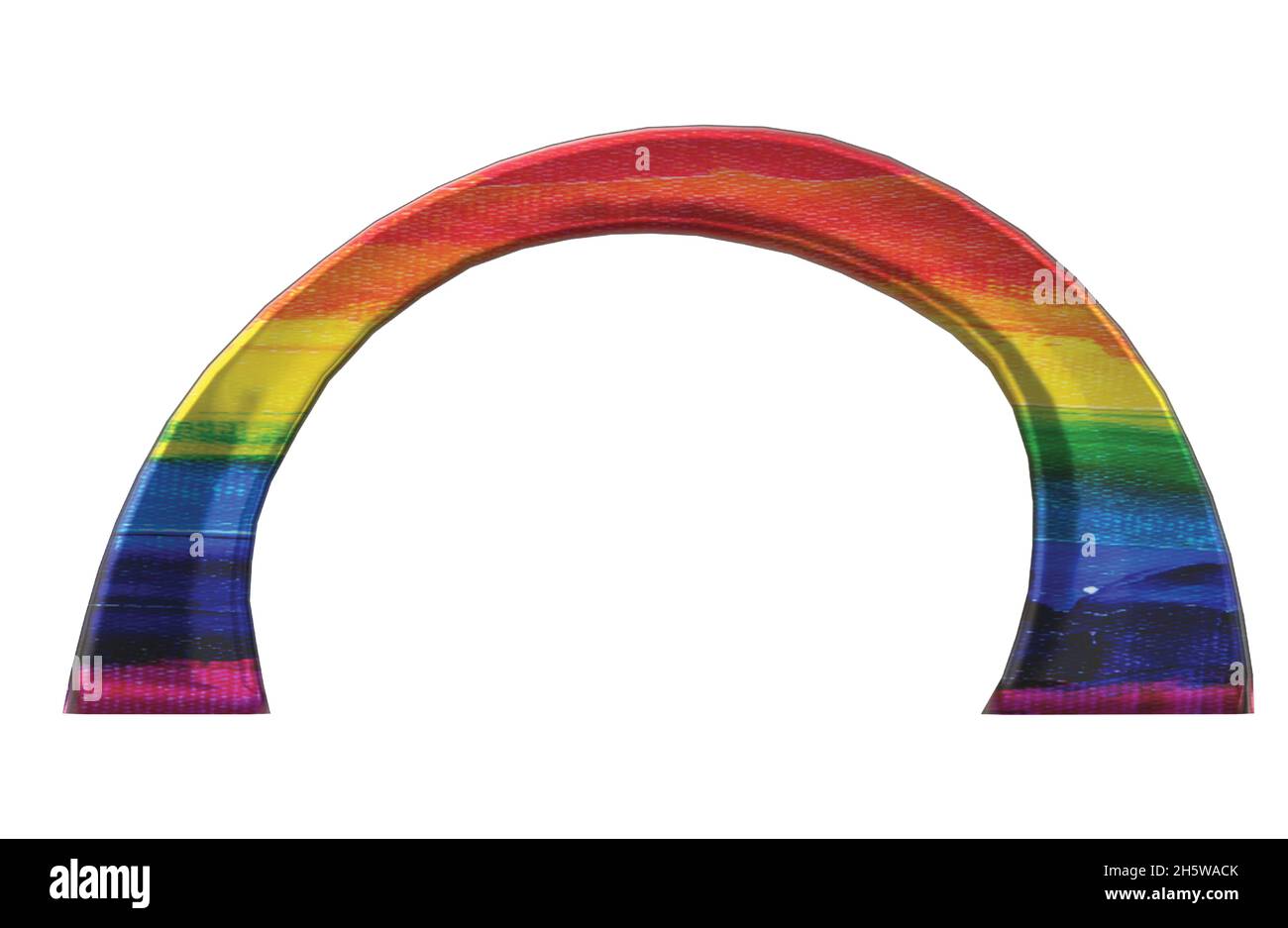 Rayon de métal brillant de Rainbow Illustration de Vecteur