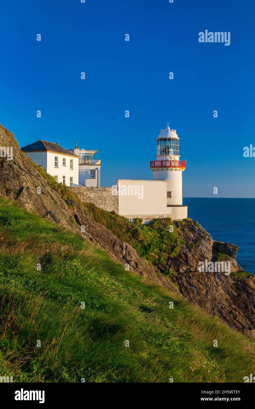 Phare de Wicklow Head, comté de Wicklow, Irlande Banque D'Images