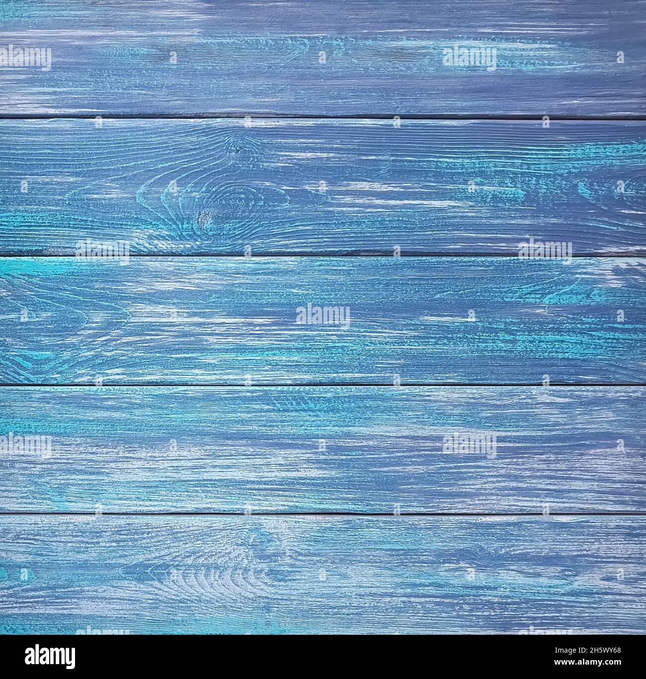 Fond ou texture de planches en bois peintes en bleu. Gros plan Banque D'Images