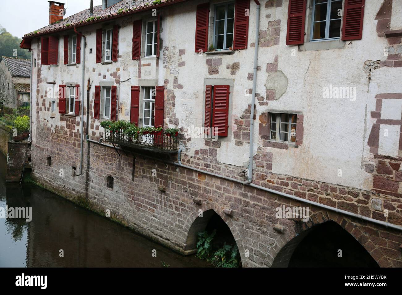 Saint-Jean-Pied-de-Port, Pyrénées-Atlantiques, France Banque D'Images