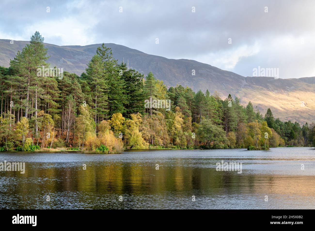 Le paysage naturel des Highlands écossais à Glencoe Lochan Banque D'Images