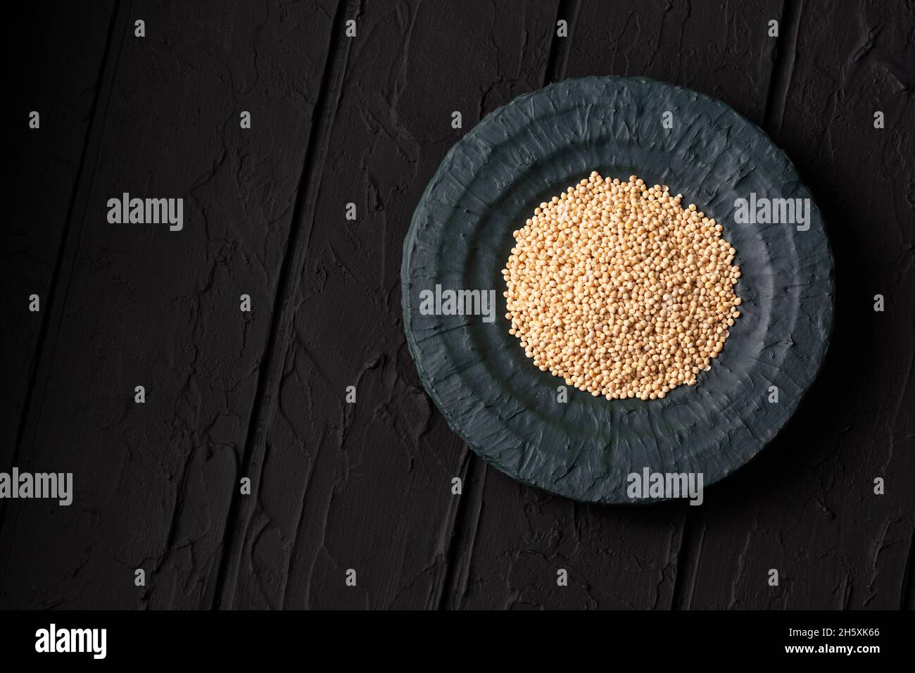 Graines de millet blanc biologique - alimentation saine Banque D'Images