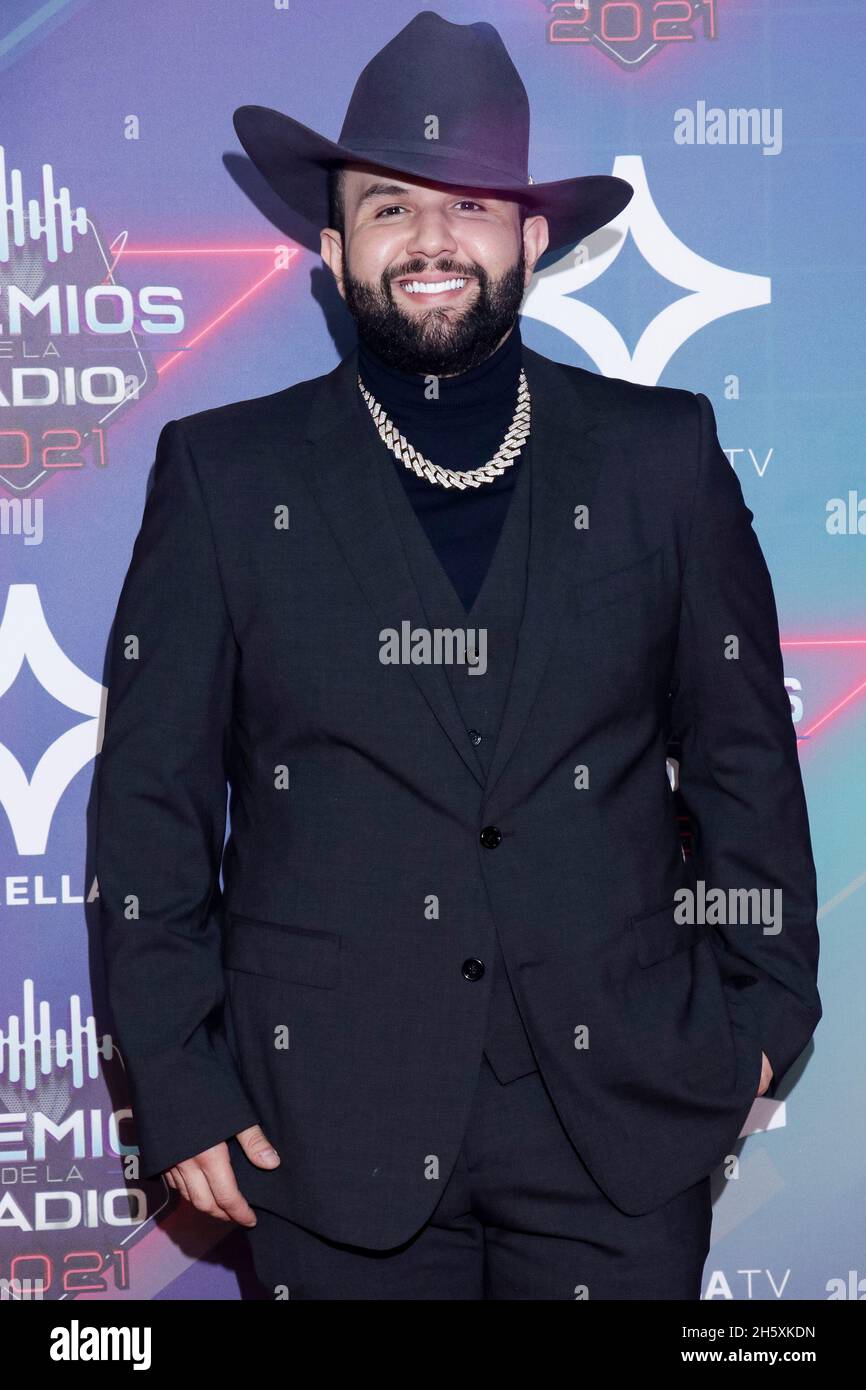 2021 radio Awards, un événement qui reconnaît le meilleur de la musique mexicaine régionale, et qui se tient pour la première fois au Mexique Banque D'Images