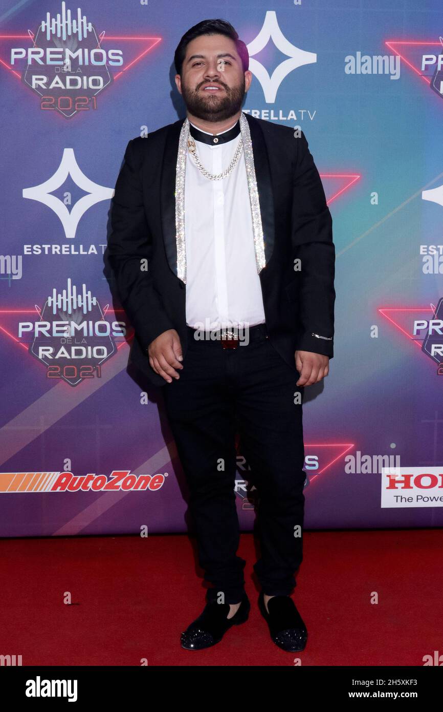 2021 radio Awards, un événement qui reconnaît le meilleur de la musique mexicaine régionale, et qui se tient pour la première fois au Mexique Banque D'Images