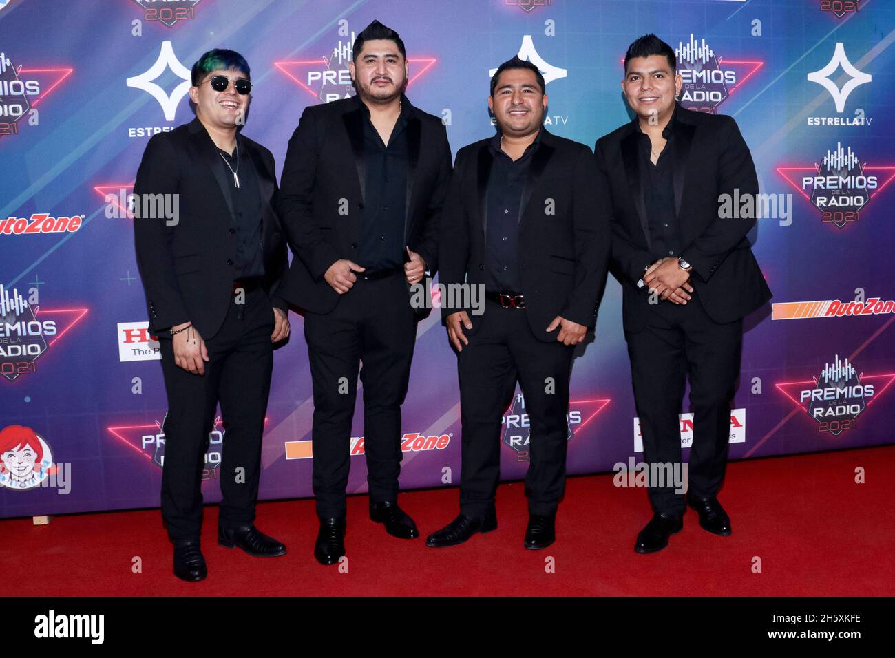 2021 radio Awards, un événement qui reconnaît le meilleur de la musique mexicaine régionale, et qui se tient pour la première fois au Mexique Banque D'Images