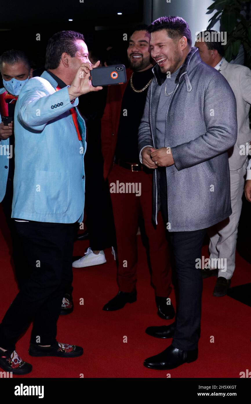 2021 radio Awards, un événement qui reconnaît le meilleur de la musique mexicaine régionale, et qui se tient pour la première fois au Mexique Banque D'Images