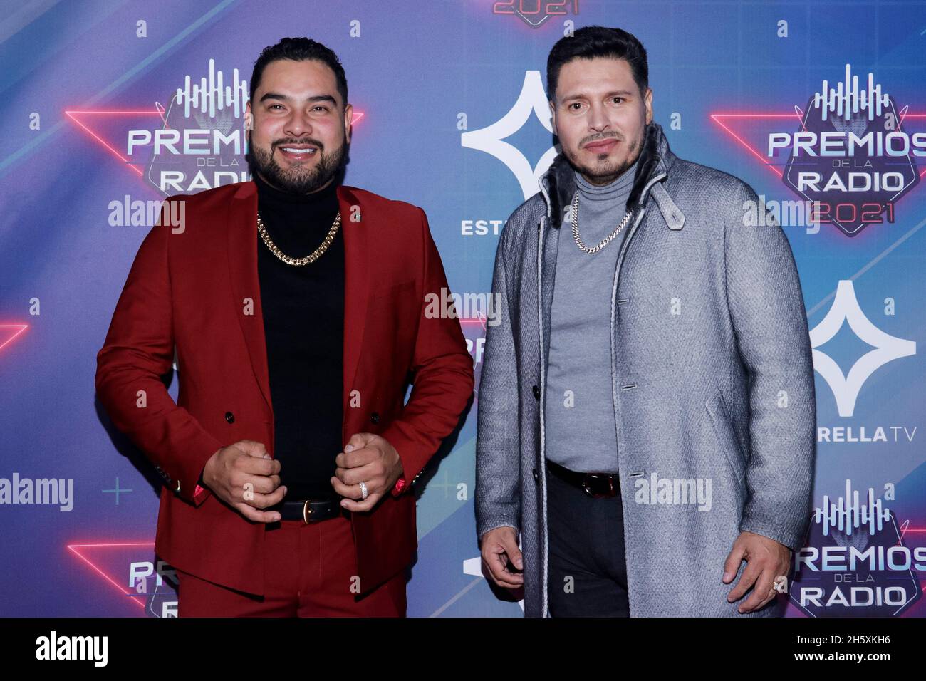2021 radio Awards, un événement qui reconnaît le meilleur de la musique mexicaine régionale, et qui se tient pour la première fois au Mexique Banque D'Images
